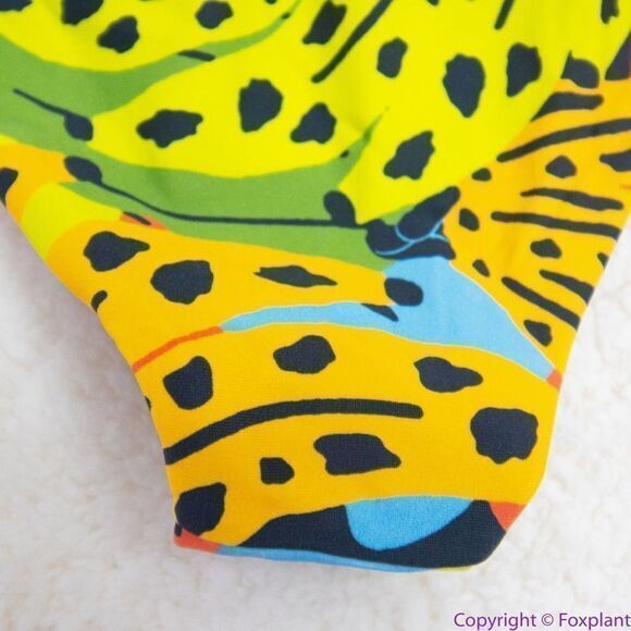 NEW It’s Now Cool square top string bottom bikini in bananas, M - Picture 10 of 15